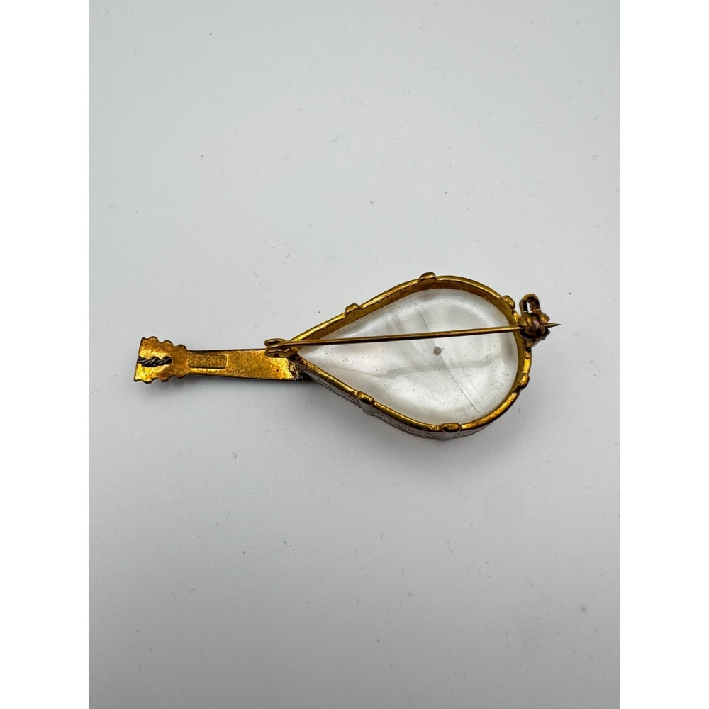 Vintage Mandolin Brooch Spanish Damascene Guitar Instrument - Picture 4 of 9